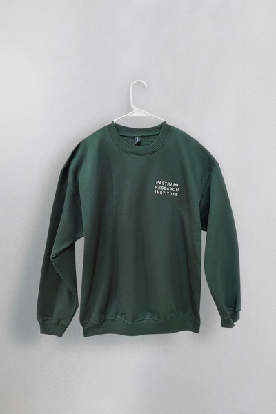 "Pastrami Research Institute" Crewneck (Forest Green)