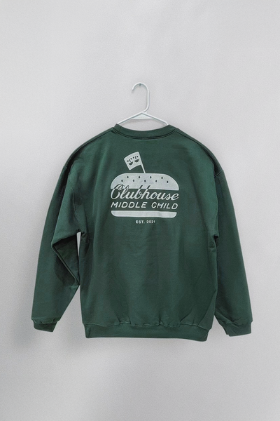 "Pastrami Research Institute" Crewneck (Forest Green)